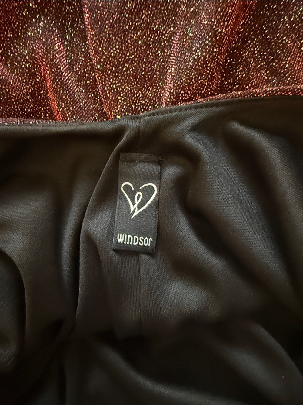 Windsor Long-Sleeve Sparkle Bodycon Dress In Wine View 3